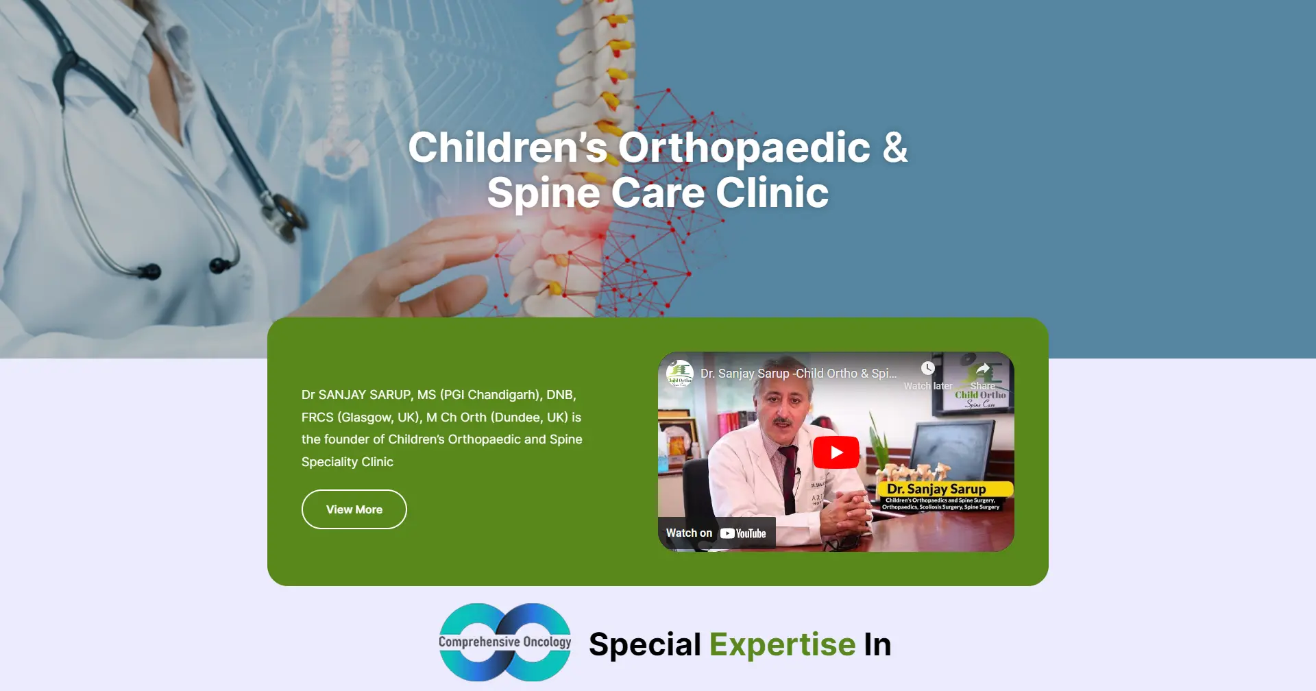 Children’s Orthopaedic & Spine Care Clinic